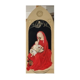 103      Ref. 279    Medidas: 90 x 36 cm (forma ojival)