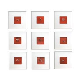 172     Ref. 483 (9 piezas) - Medidas: 24 x 24 cm cada pieza